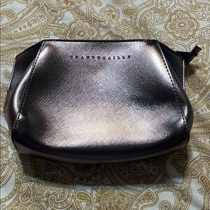 Chantecaille Shimmering Silver Cosmetic Bag